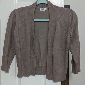 Cropped 3/4 Sleeve Cardigan